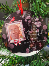 Load image into Gallery viewer, Black Memorial Ornament