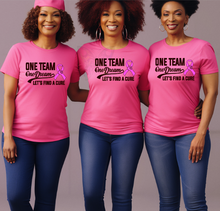 Load image into Gallery viewer, Breast Cancer Awareness One Team Shirt/Hoodie
