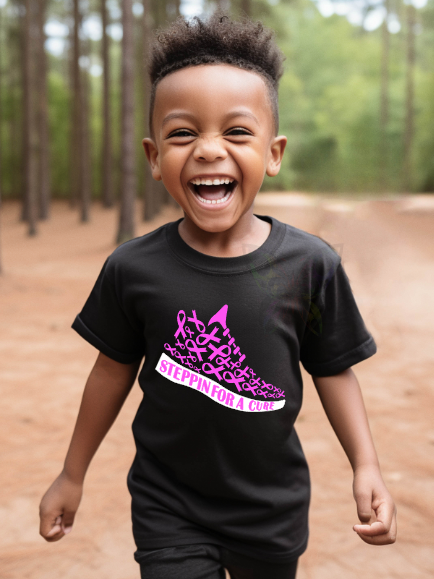 Breast Cancer Awareness Steppin for a cure Shirt/Hoodie