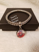 Load image into Gallery viewer, Silver Photo Bangle Bracelet ducrescreativedesigns 
