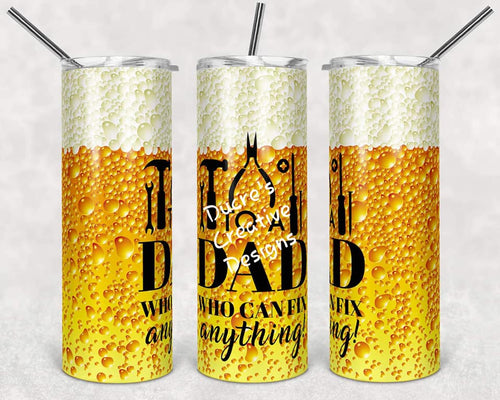 Dad can fix everything Drinking Tumbler-20oz ducrescreativedesigns 