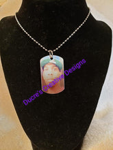 Load image into Gallery viewer, Dog Tag Necklace with Chain Customized ducrescreativedesigns 
