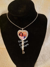 Load image into Gallery viewer, Heart Rhinestone Necklace with Chain
