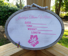 Load image into Gallery viewer, Wooden Round Sign Personalized
